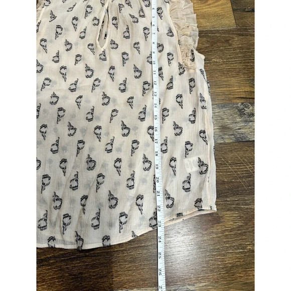 Rebecca Taylor V-Neck Tank Top Silk Blend  Multicollor  Print Size4 - Picture 8 of 8